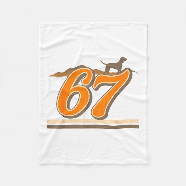 Retro 67 Tennessee Name Funny Tn Dog Gift For Men  Fleece Blanket (Front)