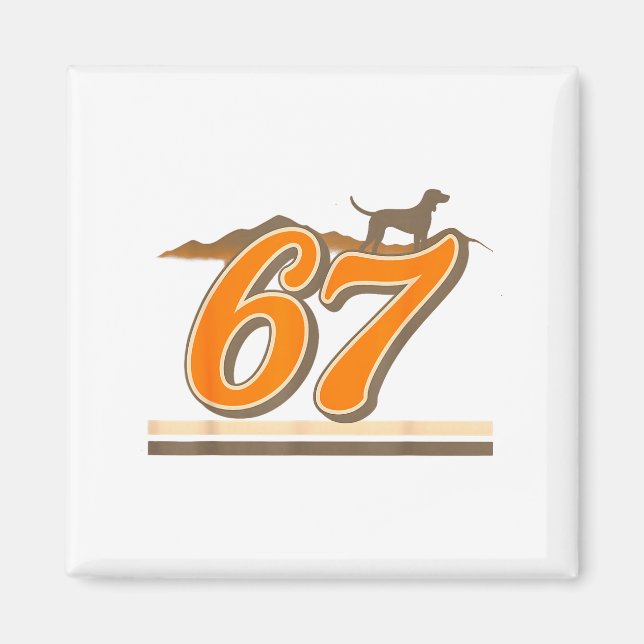 Retro 67 Tennessee Name Funny Tn Dog Gift For Men  Magnet (Front)