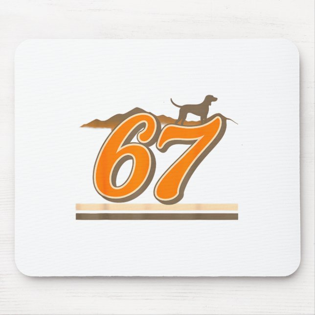 Retro 67 Tennessee Name Funny Tn Dog Gift For Men  Mouse Mat (Front)