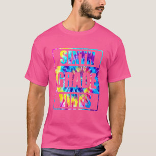 Retro 6th Grade Vibes First Day Teacher Kids Back T-Shirt