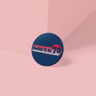 Retro 70 and Proud Vintage Sunset Badge of Honour