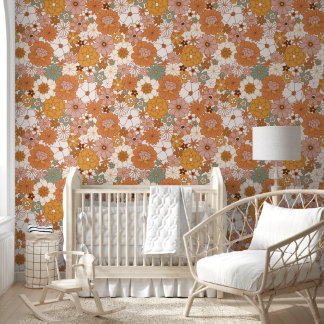 Retro 70s 60s Pattern Wallpaper