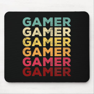 Retro 70s 80s 90s Video Game Men Boys Gift Vintage Mouse Mat