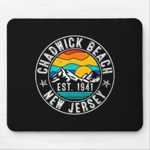Retro 70s 80s Chadwick Beach New Jersey Nj For Men Mouse Mat