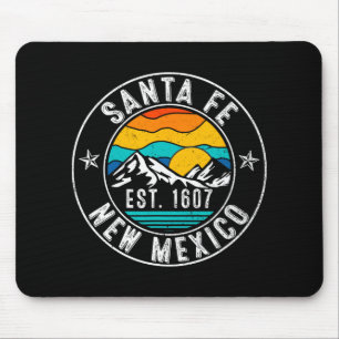 Retro 70s 80s Santa Fe New Mexico Nm Mouse Mat