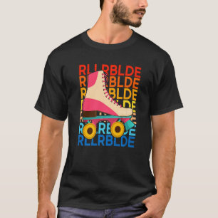 Retro 70s 80s Skater Roller Skating Skate T-Shirt