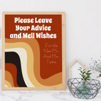 Retro 70s Boho Wedding Advice & Well Wishes