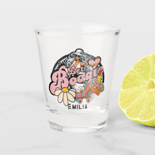 Retro 70s Boogie Disco Dancing Bridal Bachelorette Shot Glass