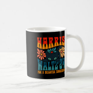 Retro 70s Cat Lady Harris Wheimer 2024 For A Brigh Coffee Mug