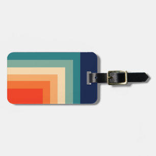 Retro 70s Colour Pallet Luggage Tag