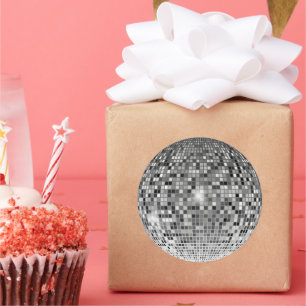 Retro 70s Disco Ball - Classic Round Sticker
