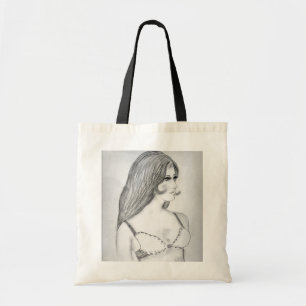 Retro 70s Fashion Model Tote Bag