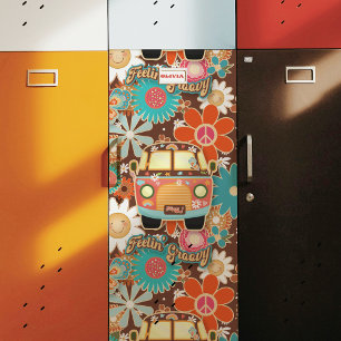 Retro 70s Fun Funky Hippy Van Colorful Peace Sign Tissue Paper