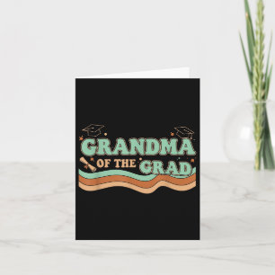 Retro 70s Graduate Grandma Of The Grad Womens Grad Card
