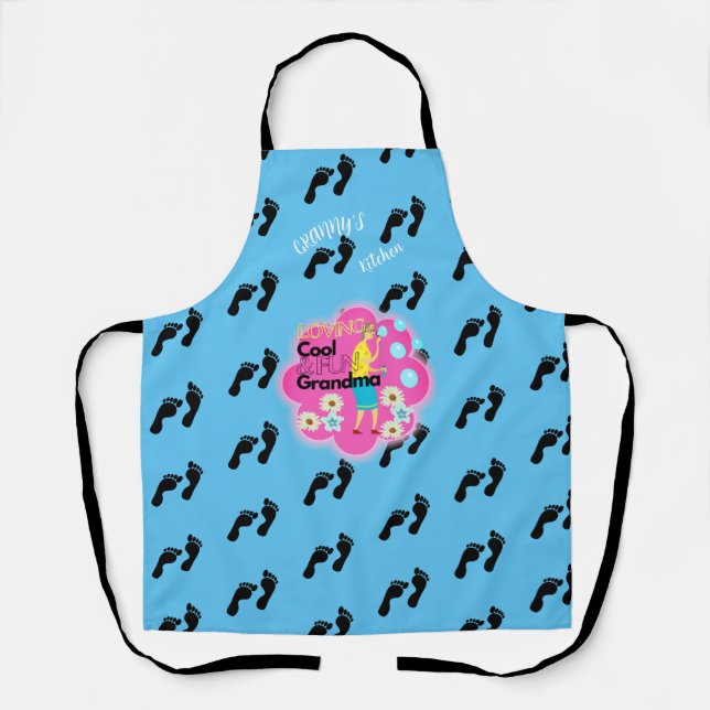  Retro 70s Granny's Kitchen Apron (Front)