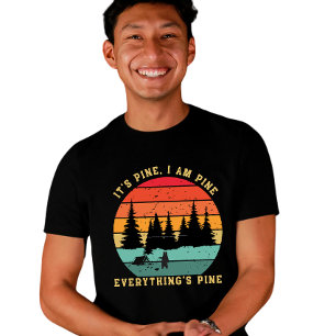 Retro 70s graphic Sunset Camping Hiker  T-Shirt