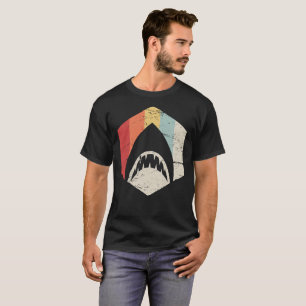 Retro 70s Great White Shark Icon T-Shirt