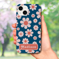 Retro 70s Groovy Daisy Pattern add Name