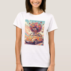Retro 70s Groovy Flower Power T-Shirt