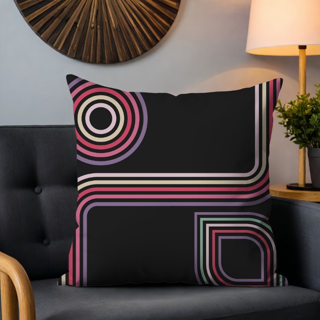 Retro 70s Inspired Abstract Design Cushion (Creator Uploaded)