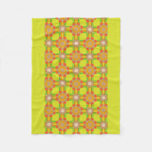 Retro / 70s Pattern Chic Fleece Blanket