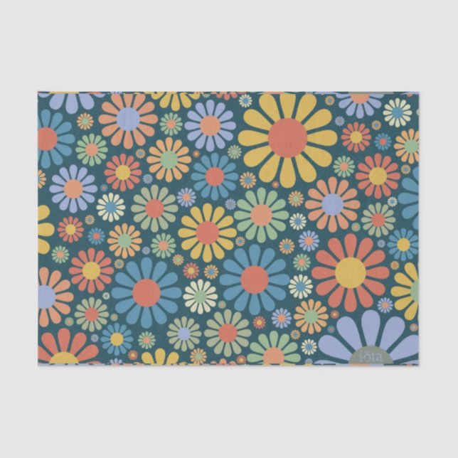 Retro/70s Pattern Tissue Paper (Front)