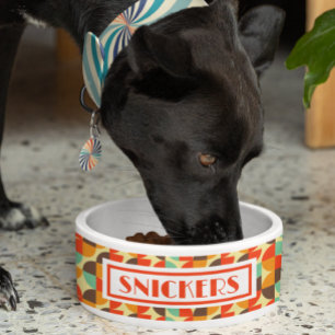 Retro 70s Personalized Name  Bowl