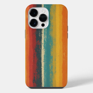 Retro 70s Rainbow Stripe Vintage iPhone Case