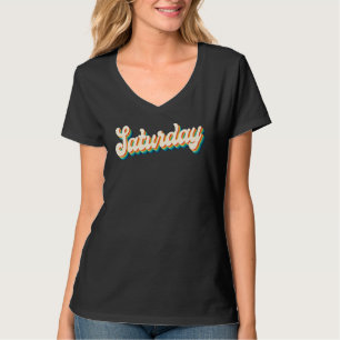 Retro 70s Saturday Weekend Disco Party Logo T-Shirt
