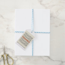 Retro 70s Stacked Typography Thank You Card - Mini