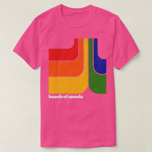 Retro 70s Style Boards Of Canada Fan Art T-Shirt (Design Front)