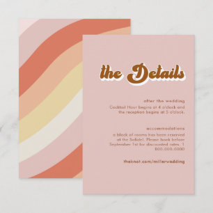 Retro 70s Terracotta Details Enclosure Card