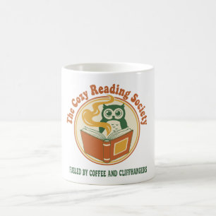 Retro 70s The Cosy Reading Society Book Lover Coffee Mug