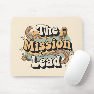 Retro 70s The Mission Lead Vintage Typography Mouse Mat
