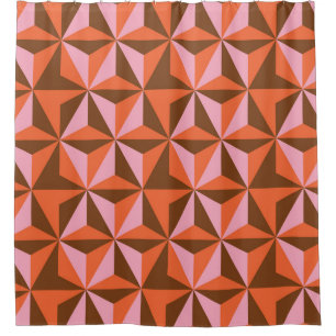 Retro 70's: Vintage Pattern Background Shower Curtain