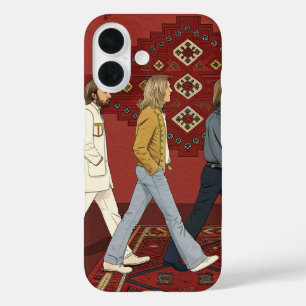 Retro 70s Walking Style Illustration Phone Case