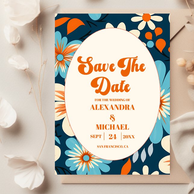 Retro 70s Wedding  Save The Date (Creator Uploaded)