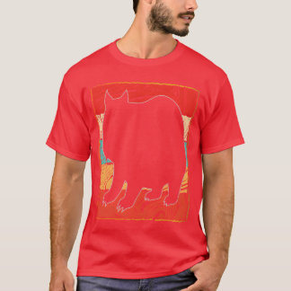 Retro 70s Wombat Sunset Vintage Silhouetteee retro T-Shirt