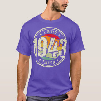 Retro 79 Year Old Vintage 1943 Limited Edition 79t T-Shirt