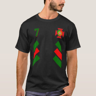 Retro 7 Portuguese Football Portugal Soccer Portug T-Shirt