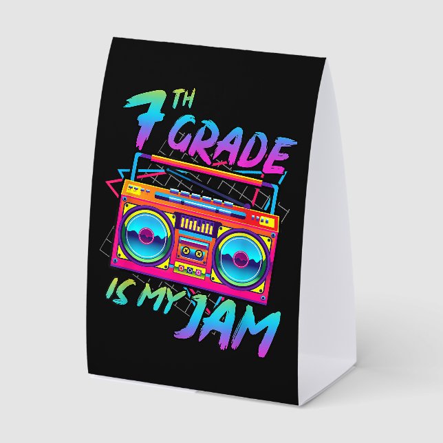 Retro 80s 7th Grade Is My Jam Back To School (Front)