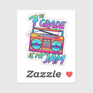 Retro 80s 7th Grade Is My Jam Back To School