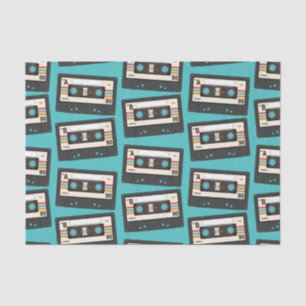 Retro 80's 90's Cassette Tape Music Birthday Party Tissue Paper