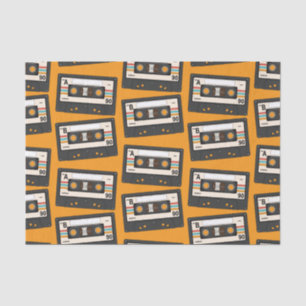 Retro 80's 90's Cassette Tape Music Birthday Party Tissue Paper