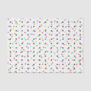 Retro 80's 90's Inspired Colourful Polka Dots Tissue Paper