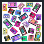 Retro 80's 90's Neon Patterned Cassette Tapes Poster<br><div class="desc">This cool and retro neon bright colorful 80's and 90's throwback patterns on cassette tapes is perfect for the trendy and stylish individual. Its fun and playful print is great for many gifts and occasions. Enjoy this funny and fashionable design for your next purchase; for yourself, your friends, or your...</div>