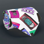 Retro 80's 90's Neon Patterned Cassette Tapes Tie<br><div class="desc">This cool and retro neon bright colourful 80's and 90's throwback patterns on cassette tapes is perfect for the trendy and stylish individual. Its fun and playful print is great for many gifts and occasions. Enjoy this funny and fashionable design for your next purchase; for yourself, your friends, or your...</div>