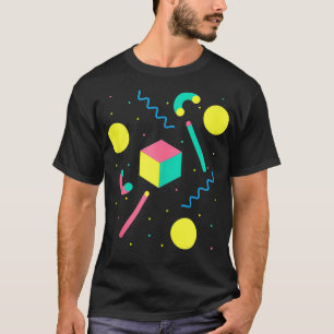 Retro 80s 90s Vintage Geometric Pattern Memphis St T-Shirt