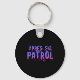 Retro 80s Apres Ski Patrol Vintage Key Ring