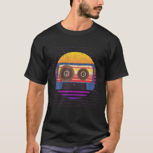 Retro 80S Art Cassette Music Lover Synthwave Vapou T-Shirt